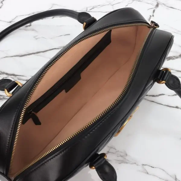 Gucci  Marmont Small Top Handle Black - Image 3