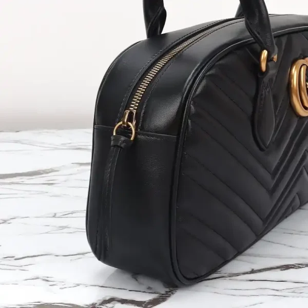Gucci  Marmont Small Top Handle Black - Image 9
