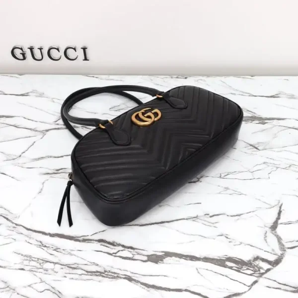 Gucci  Marmont Small Top Handle Black - Image 7