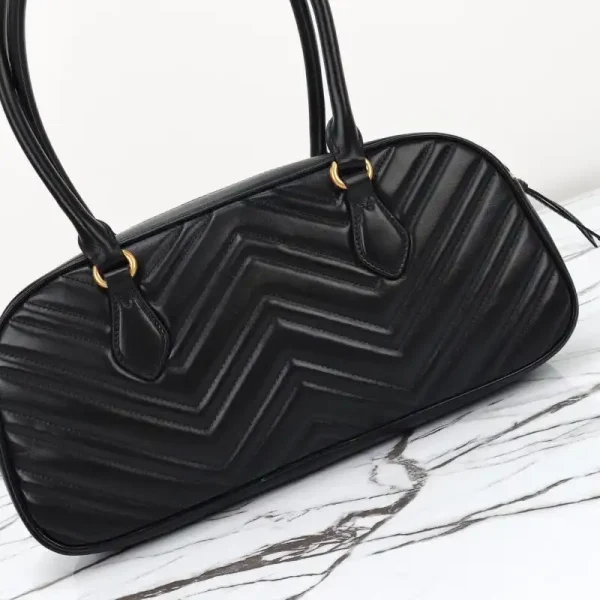 Gucci  Marmont Small Top Handle Black - Image 6