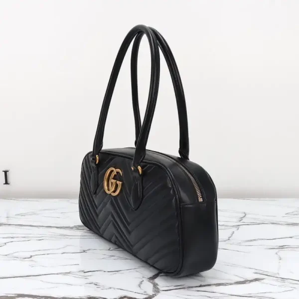 Gucci  Marmont Small Top Handle Black - Image 5