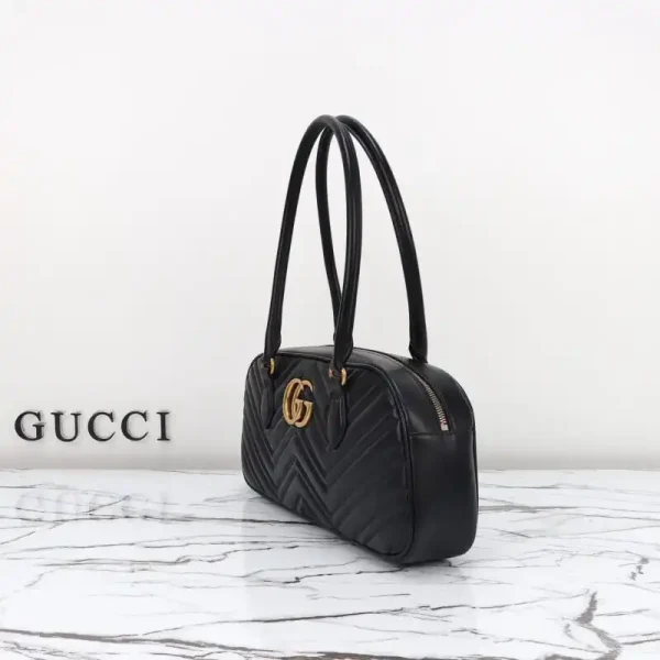 Gucci  Marmont Small Top Handle Black - Image 4