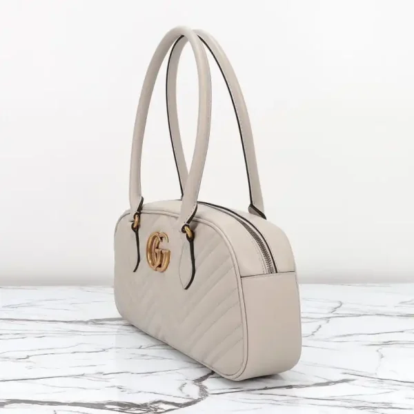 Gucci  Marmont Small Top Handle White - Image 8