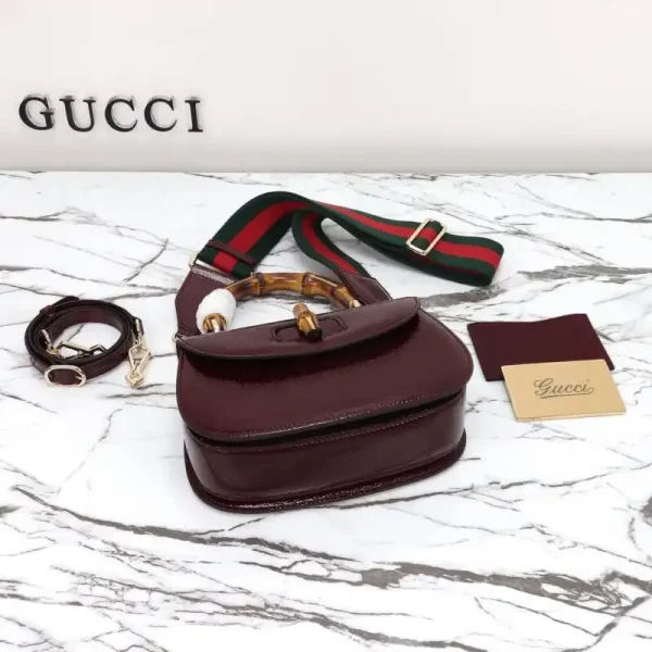 Gucci  Bamboo 1947 Bordeaux - Image 4