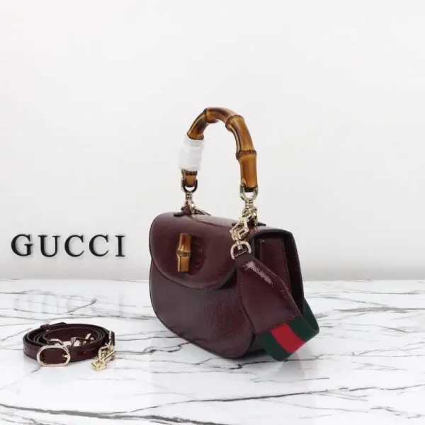 Gucci  Bamboo 1947 Bordeaux - Image 8