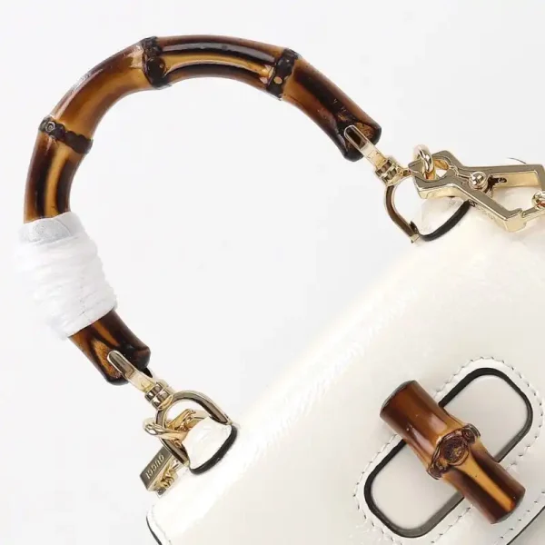 Gucci  Bamboo 1947 Patent White - Image 3