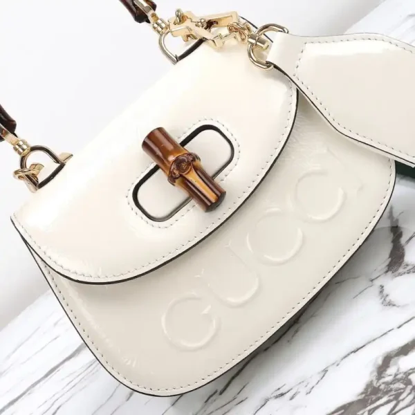 Gucci  Bamboo 1947 Patent White - Image 4