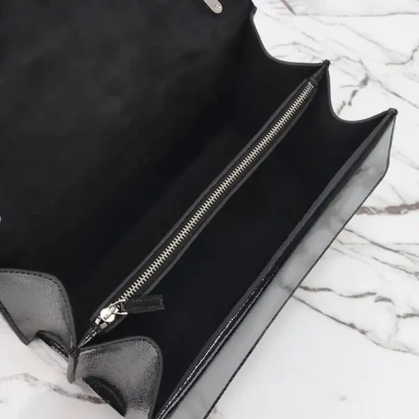 Gucci Dionysus Small Shoulder Bag Patent Black - Image 9