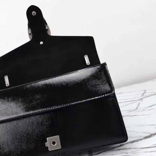Gucci Dionysus Small Shoulder Bag Patent Black - Image 5