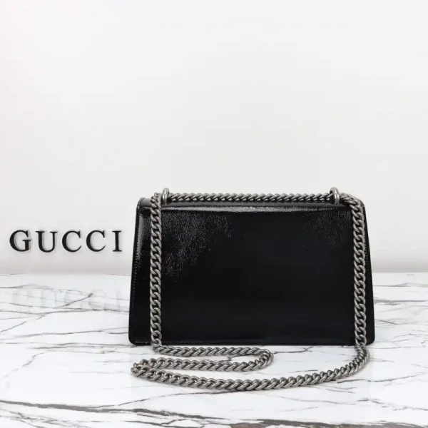 Gucci Dionysus Small Shoulder Bag Patent Black - Image 3