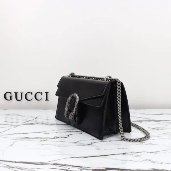 Gucci Dionysus Small Shoulder Bag Patent Black - Image 8