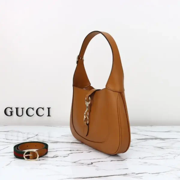 Gucci G Jackie Small Patent Brown - Image 4