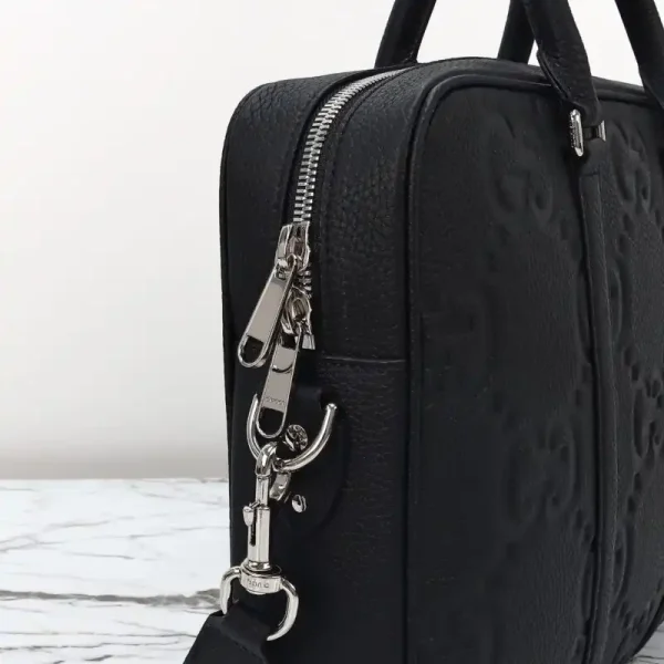 Gucci  Briefcase GG Leather Black - Image 4