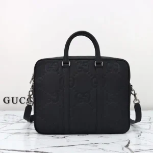 Gucci  Briefcase GG Leather Black