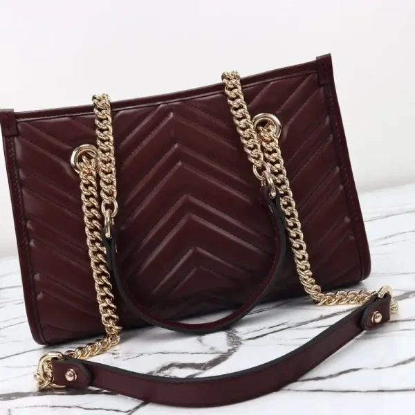 Gucci  GG Marmont Tote Bordeaux - Image 6