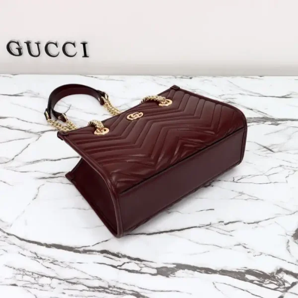 Gucci  GG Marmont Tote Bordeaux - Image 8