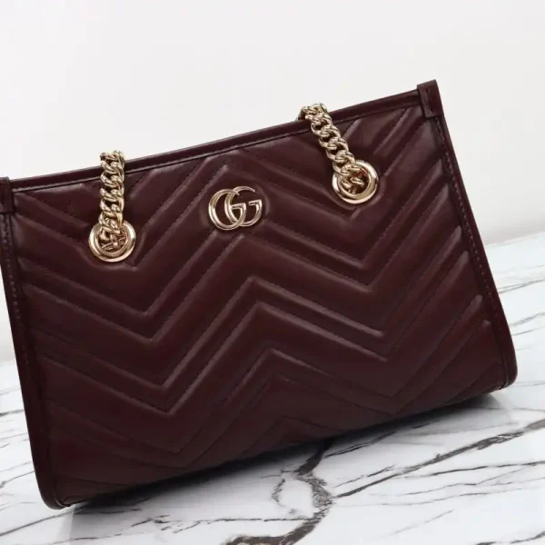 Gucci  GG Marmont Tote Bordeaux - Image 2