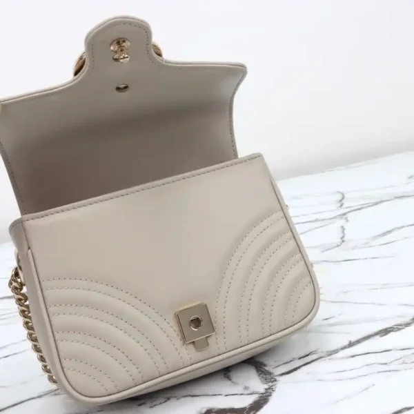Gucci  Marmont Mini Top Handle Beige - Image 2
