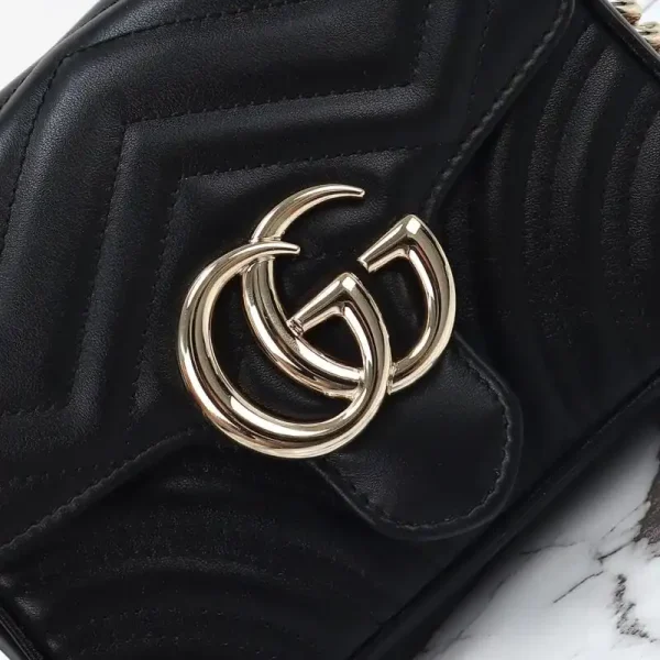 Gucci  Marmont Mini Top Handle Black - Image 2