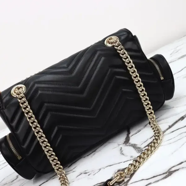 Gucci Marmont 2.0 GG Shoulder Bag Black - Image 6