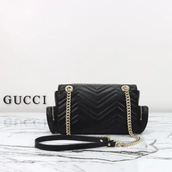 Gucci Marmont 2.0 GG Shoulder Bag Black - Image 5