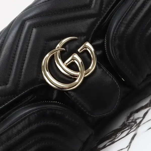 Gucci Marmont 2.0 GG Shoulder Bag Black - Image 3