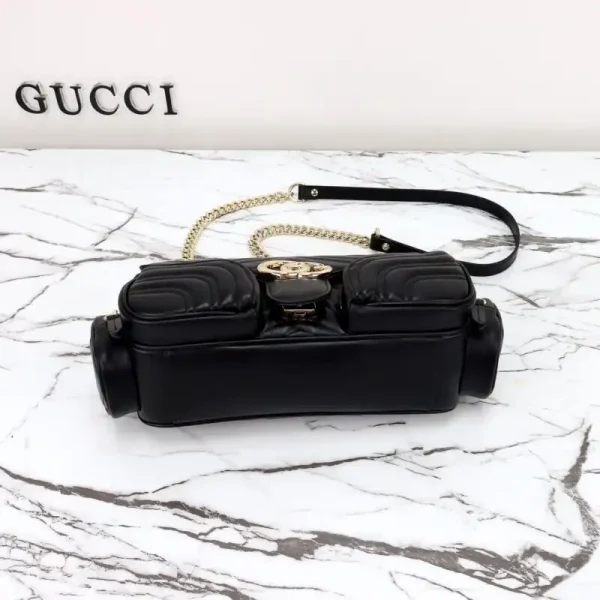 Gucci Marmont 2.0 GG Shoulder Bag Black - Image 2