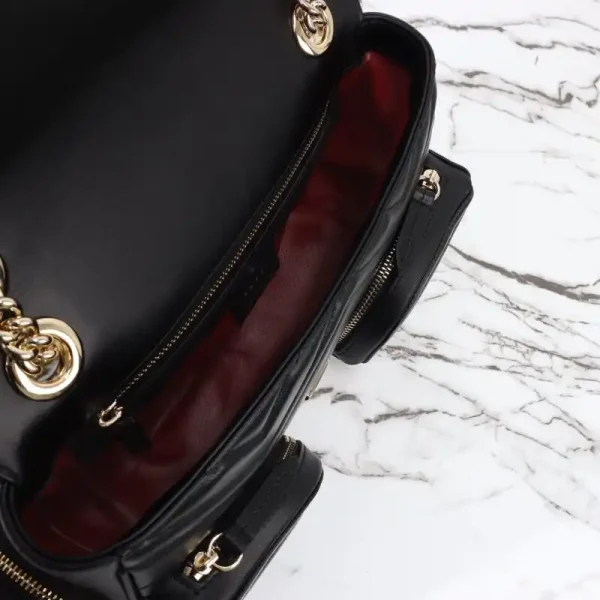Gucci Marmont 2.0 GG Shoulder Bag Black - Image 9