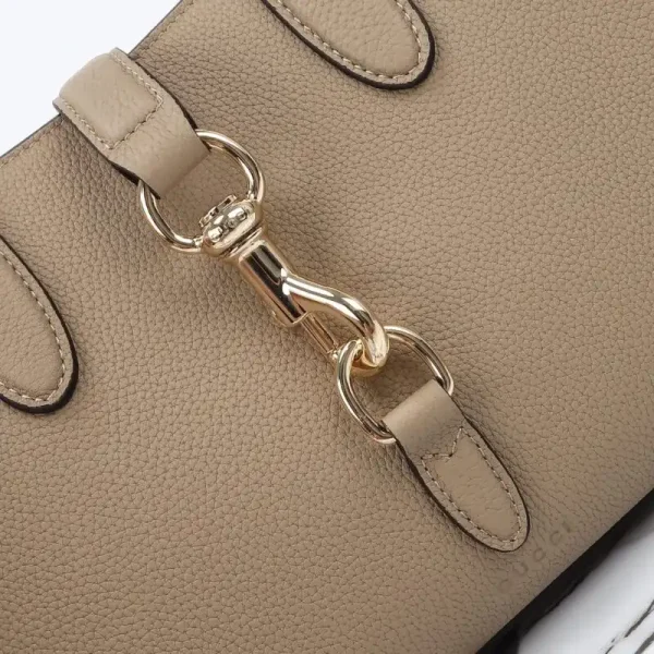Gucci Jackie Tote  Hook Closure Beige - Image 3