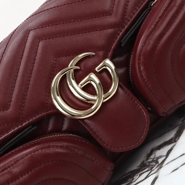 Gucci Marmont 2.0 GG Shoulder Bag  Bordeaux - Image 4