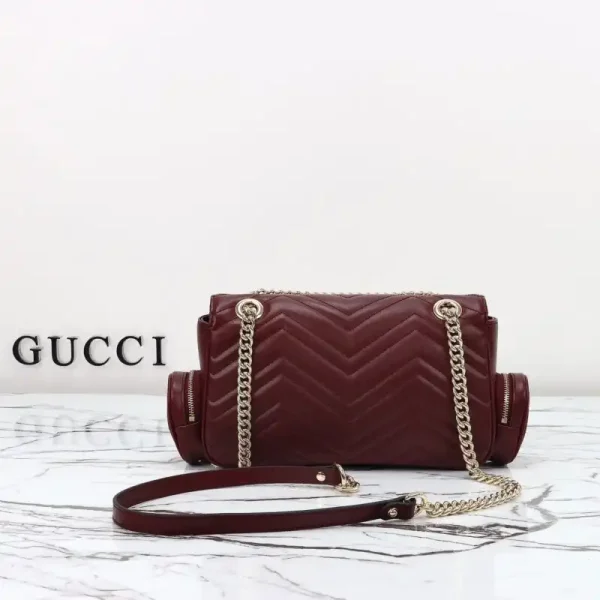Gucci Marmont 2.0 GG Shoulder Bag  Bordeaux - Image 6