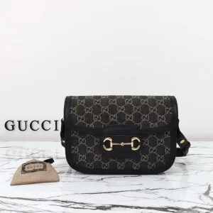 Gucci  G 1955 Horsebit Black Denim