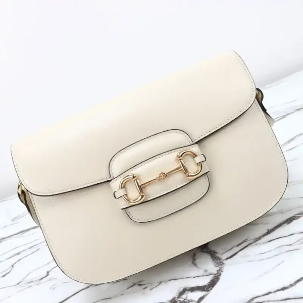 Gucci  G 1955 Horsebit White - Image 3
