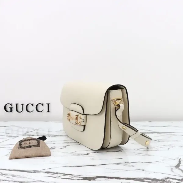 Gucci  G 1955 Horsebit White - Image 5
