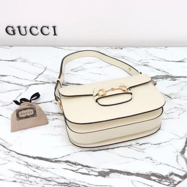 Gucci  G 1955 Horsebit White - Image 9