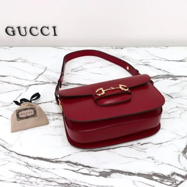 Gucci  G 1955 Horsebit Red - Image 6