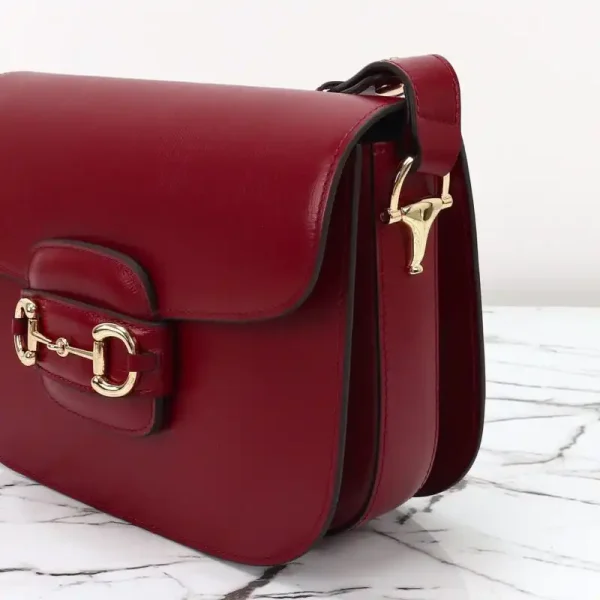 Gucci  G 1955 Horsebit Red - Image 9