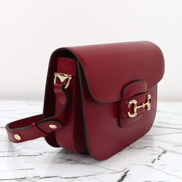 Gucci  G 1955 Horsebit Red - Image 10