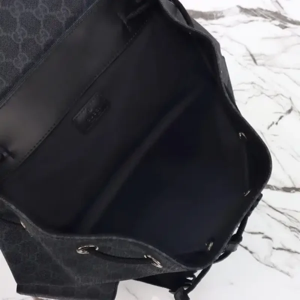 Gucci  GG Supreme Backpack Black - Image 2
