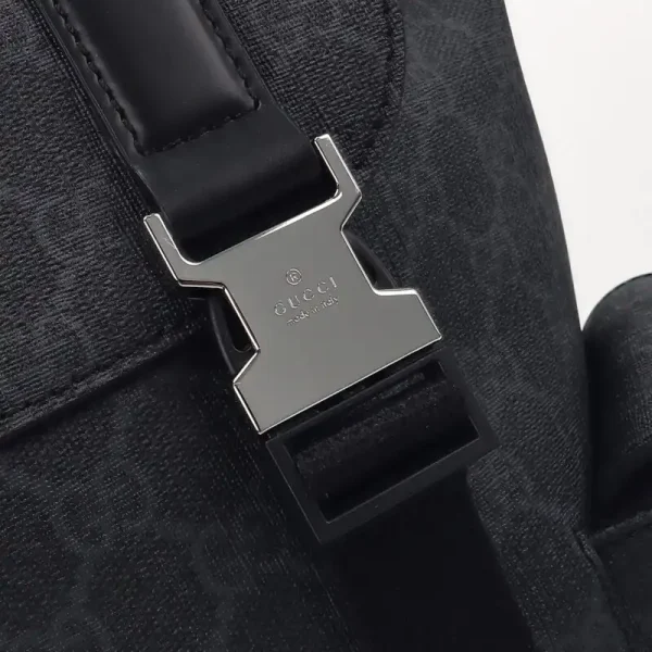 Gucci  GG Supreme Backpack Black - Image 3
