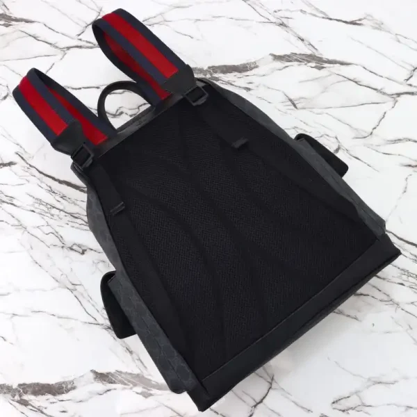 Gucci  GG Supreme Backpack Black - Image 8