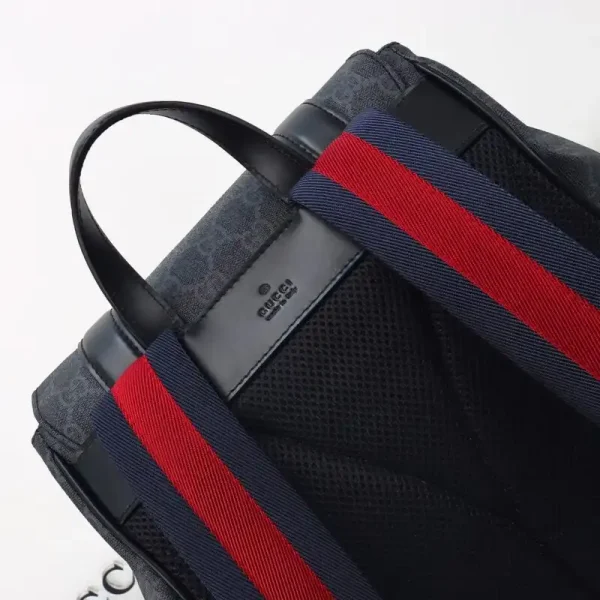 Gucci  GG Supreme Backpack Black - Image 6