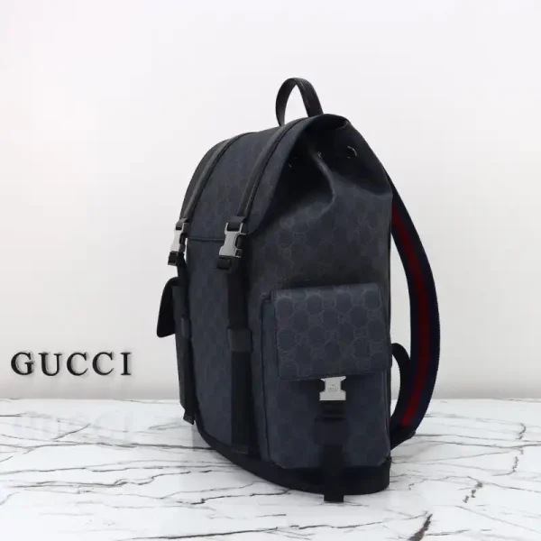 Gucci  GG Supreme Backpack Black - Image 10