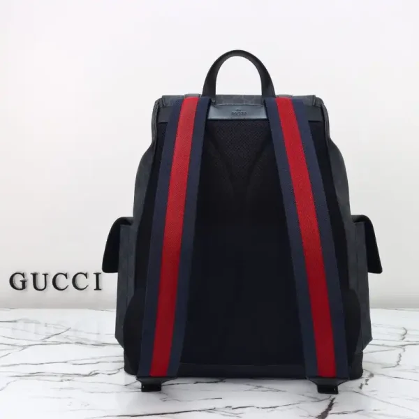Gucci  GG Supreme Backpack Black - Image 11