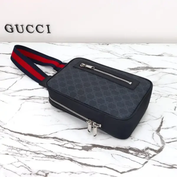 Gucci  Supreme Sling Bag Black - Image 10