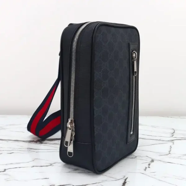 Gucci  Supreme Sling Bag Black - Image 6