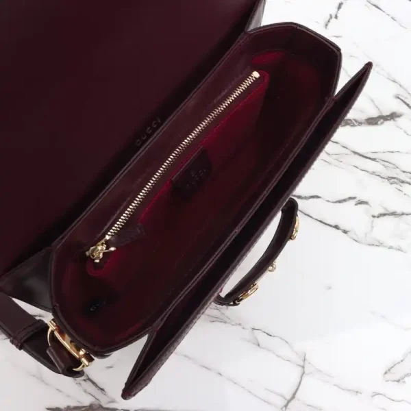 Gucci  G 1955 Horsebit Red Denim - Image 2