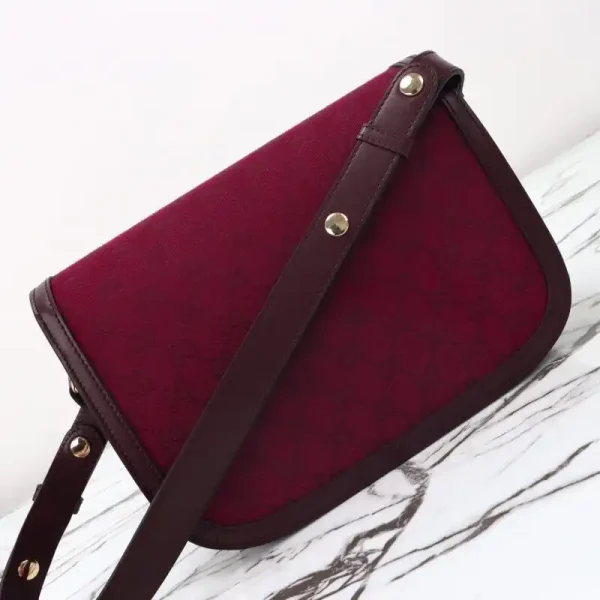 Gucci  G 1955 Horsebit Red Denim - Image 10