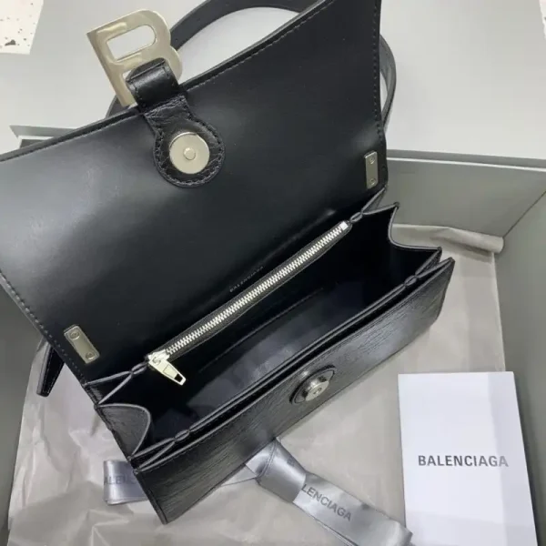 Balenciaga Crush Small Black Silver - Image 4