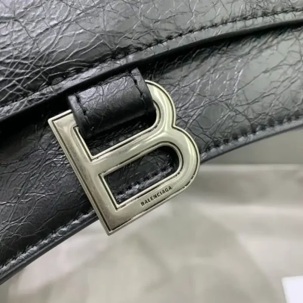 Balenciaga Crush Small Black Silver - Image 5